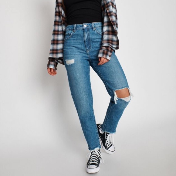 Garage Isa Blue Mom Jeans - New with tags - Picture 1 of 5